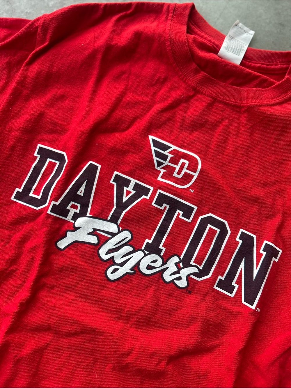 Gildan Red Dayton Flyers Graphic Tee